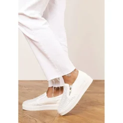 Zip detail Trainer with Diamante Toe