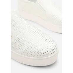 Zip detail Trainer with Diamante Toe