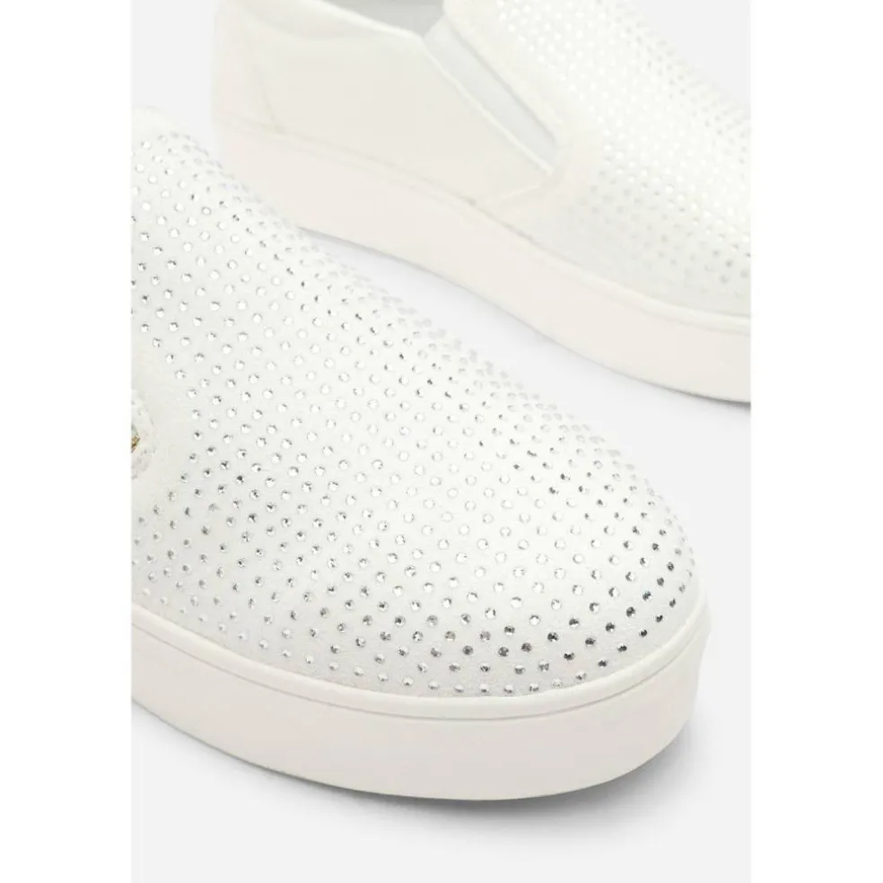 Zip detail Trainer with Diamante Toe