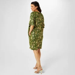 Zip Front Jersey Dress