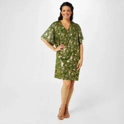 Zip Front Jersey Dress