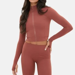 Zip Thru Long Sleeve Top