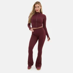 Zip Thru Long Sleeve Top