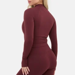 Zip Thru Long Sleeve Top