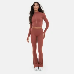 Zip Thru Long Sleeve Top